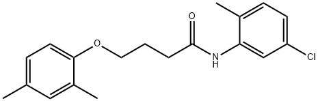 N-(5-chloro-2-methylphenyl)-4-(2,4-dimethylphenoxy)butanamide Structural