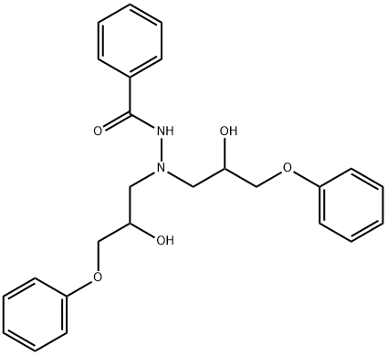 N',N'-bis(2-hydroxy-3-phenoxypropyl)benzohydrazide Structural