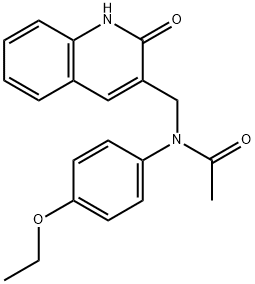 N-(4-ethoxyphenyl)-N-[(2-oxo-1H-quinolin-3-yl)methyl]acetamide Structural