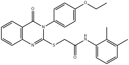 N-(2,3-dimethylphenyl)-2-[3-(4-ethoxyphenyl)-4-oxoquinazolin-2-yl]sulfanylacetamide Structural