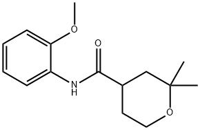 N-(2-methoxyphenyl)-2,2-dimethyloxane-4-carboxamide Structural