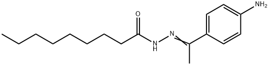 N-[(E)-1-(4-aminophenyl)ethylideneamino]nonanamide Structural
