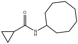 N-cyclooctylcyclopropanecarboxamide Structural