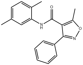 N-(2,5-dimethylphenyl)-5-methyl-3-phenyl-1,2-oxazole-4-carboxamide Structural