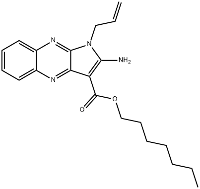 heptyl 2-amino-1-prop-2-enylpyrrolo[3,2-b]quinoxaline-3-carboxylate Structural