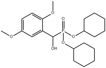 dicyclohexyloxyphosphoryl-(2,5-dimethoxyphenyl)methanol Structural