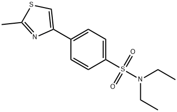 N,N-diethyl-4-(2-methyl-1,3-thiazol-4-yl)benzenesulfonamide Structural