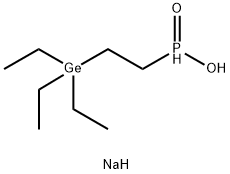 sodium 2-triethylgermylethylphosphinate Structural