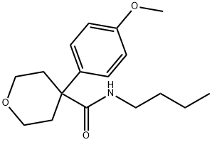 N-butyl-4-(4-methoxyphenyl)oxane-4-carboxamide Structural