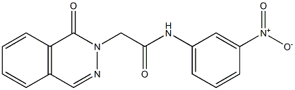 N-(3-nitrophenyl)-2-(1-oxophthalazin-2-yl)acetamide Structural