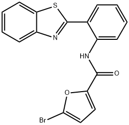 N-[2-(1,3-benzothiazol-2-yl)phenyl]-5-bromofuran-2-carboxamide Structural