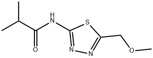 N-[5-(methoxymethyl)-1,3,4-thiadiazol-2-yl]-2-methylpropanamide Structural
