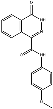 N-(4-methoxyphenyl)-4-oxo-3H-phthalazine-1-carboxamide Structural