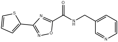 N-(pyridin-3-ylmethyl)-3-thiophen-2-yl-1,2,4-oxadiazole-5-carboxamide Structural