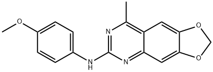 N-(4-methoxyphenyl)-8-methyl-[1,3]dioxolo[4,5-g]quinazolin-6-amine Structural