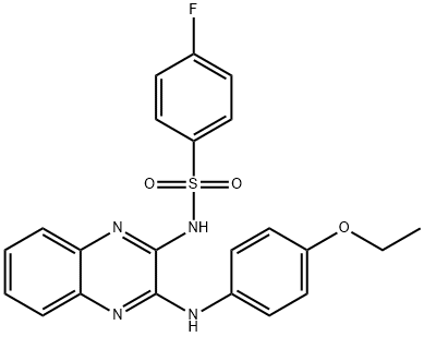N-[3-(4-ethoxyanilino)quinoxalin-2-yl]-4-fluorobenzenesulfonamide Structural