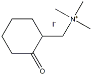 trimethyl-[(2-oxocyclohexyl)methyl]azanium iodide Structural