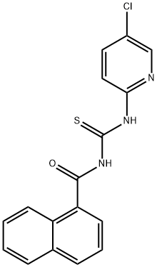 N-[(5-chloropyridin-2-yl)carbamothioyl]naphthalene-1-carboxamide Structural