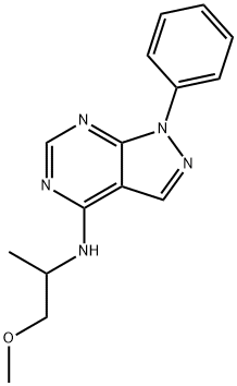 N-(1-methoxypropan-2-yl)-1-phenylpyrazolo[3,4-d]pyrimidin-4-amine Structural
