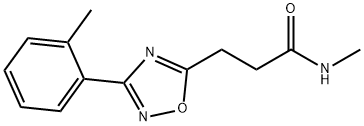N-methyl-3-[3-(2-methylphenyl)-1,2,4-oxadiazol-5-yl]propanamide Structural