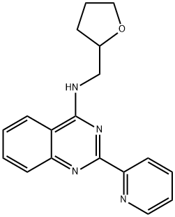 N-(oxolan-2-ylmethyl)-2-pyridin-2-ylquinazolin-4-amine Structural