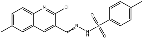 N-[(E)-(2-chloro-6-methylquinolin-3-yl)methylideneamino]-4-methylbenzenesulfonamide Structural