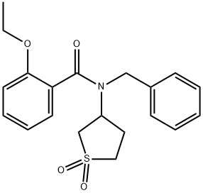 N-benzyl-N-(1,1-dioxothiolan-3-yl)-2-ethoxybenzamide Structural