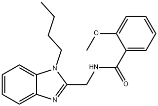 N-[(1-butylbenzimidazol-2-yl)methyl]-2-methoxybenzamide Structural