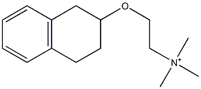 trimethyl-[2-(1,2,3,4-tetrahydronaphthalen-2-yloxy)ethyl]azanium Structural
