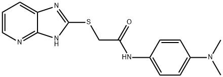 N-[4-(dimethylamino)phenyl]-2-(1H-imidazo[4,5-b]pyridin-2-ylsulfanyl)acetamide Structural