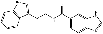 N-[2-(1H-indol-3-yl)ethyl]-3H-benzimidazole-5-carboxamide Structural