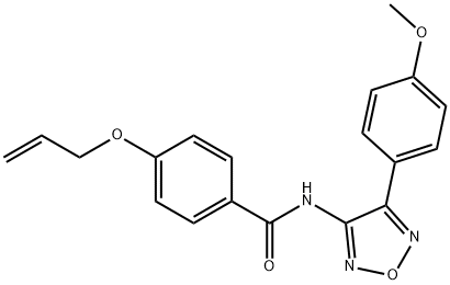 N-[4-(4-methoxyphenyl)-1,2,5-oxadiazol-3-yl]-4-prop-2-enoxybenzamide Structural