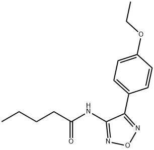 N-[4-(4-ethoxyphenyl)-1,2,5-oxadiazol-3-yl]pentanamide Structural