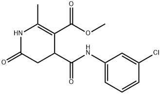 methyl 4-[(3-chlorophenyl)carbamoyl]-6-methyl-2-oxo-3,4-dihydro-1H-pyridine-5-carboxylate Structural