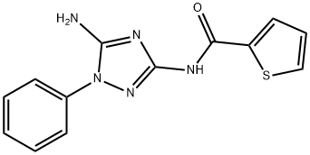 N-(5-amino-1-phenyl-1,2,4-triazol-3-yl)thiophene-2-carboxamide Structural