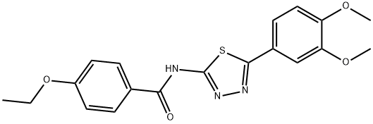 N-[5-(3,4-dimethoxyphenyl)-1,3,4-thiadiazol-2-yl]-4-ethoxybenzamide Structural