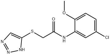 N-(5-chloro-2-methoxyphenyl)-2-(2H-triazol-4-ylsulfanyl)acetamide Structural