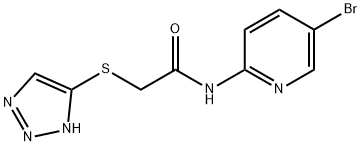 N-(5-bromopyridin-2-yl)-2-(2H-triazol-4-ylsulfanyl)acetamide Structural