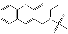 N-ethyl-N-[(2-oxo-1H-quinolin-3-yl)methyl]methanesulfonamide Structural