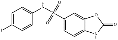 N-(4-iodophenyl)-2-oxo-3H-1,3-benzoxazole-6-sulfonamide Structural