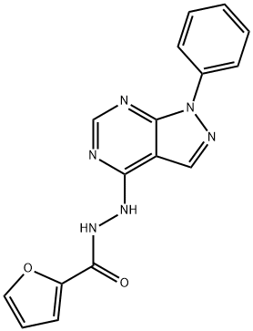 N'-(1-phenylpyrazolo[3,4-d]pyrimidin-4-yl)furan-2-carbohydrazide Structural