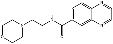 N-(2-morpholin-4-ylethyl)quinoxaline-6-carboxamide Structural