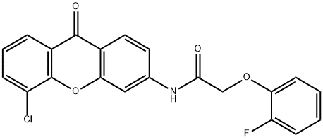 N-(5-chloro-9-oxoxanthen-3-yl)-2-(2-fluorophenoxy)acetamide Structural