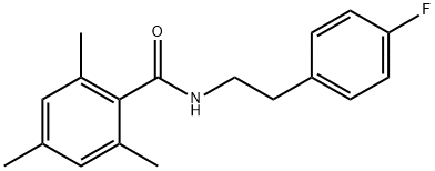 N-[2-(4-fluorophenyl)ethyl]-2,4,6-trimethylbenzamide Structural