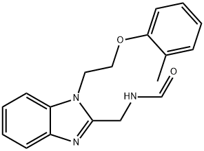 N-[[1-[2-(2-methylphenoxy)ethyl]benzimidazol-2-yl]methyl]formamide Structural