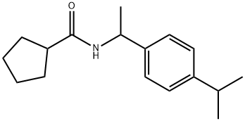 N-[1-(4-propan-2-ylphenyl)ethyl]cyclopentanecarboxamide Structural