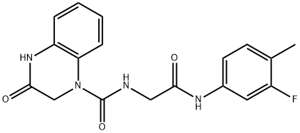 N-[2-(3-fluoro-4-methylanilino)-2-oxoethyl]-3-oxo-2,4-dihydroquinoxaline-1-carboxamide Structural