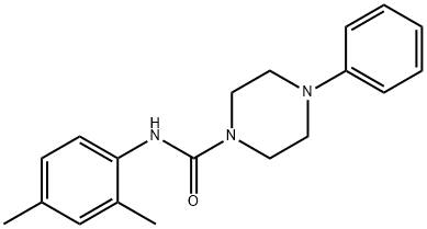 N-(2,4-dimethylphenyl)-4-phenylpiperazine-1-carboxamide Structural