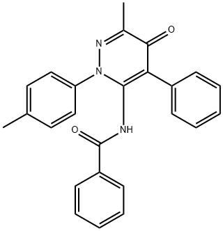 N-[6-methyl-2-(4-methylphenyl)-5-oxo-4-phenylpyridazin-3-yl]benzamide Structural
