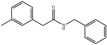 N-benzyl-2-(3-methylphenyl)acetamide Structural